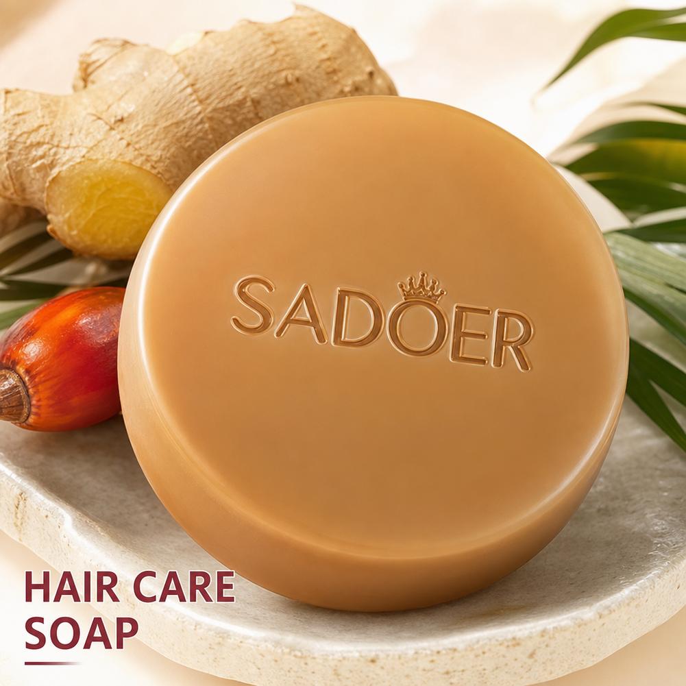 Bar Soap Shampoo Solid - Barra de Shampoo de Gengibre Natural,