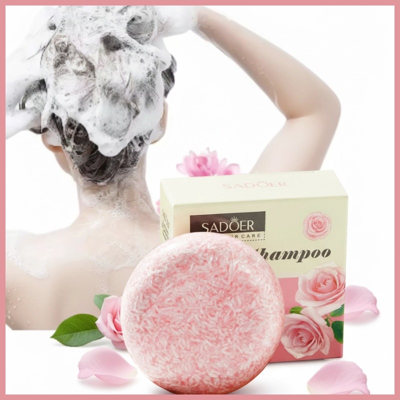 Bar Soap Shampoo Solid - Barra de Sabonete Sólido de Rosa