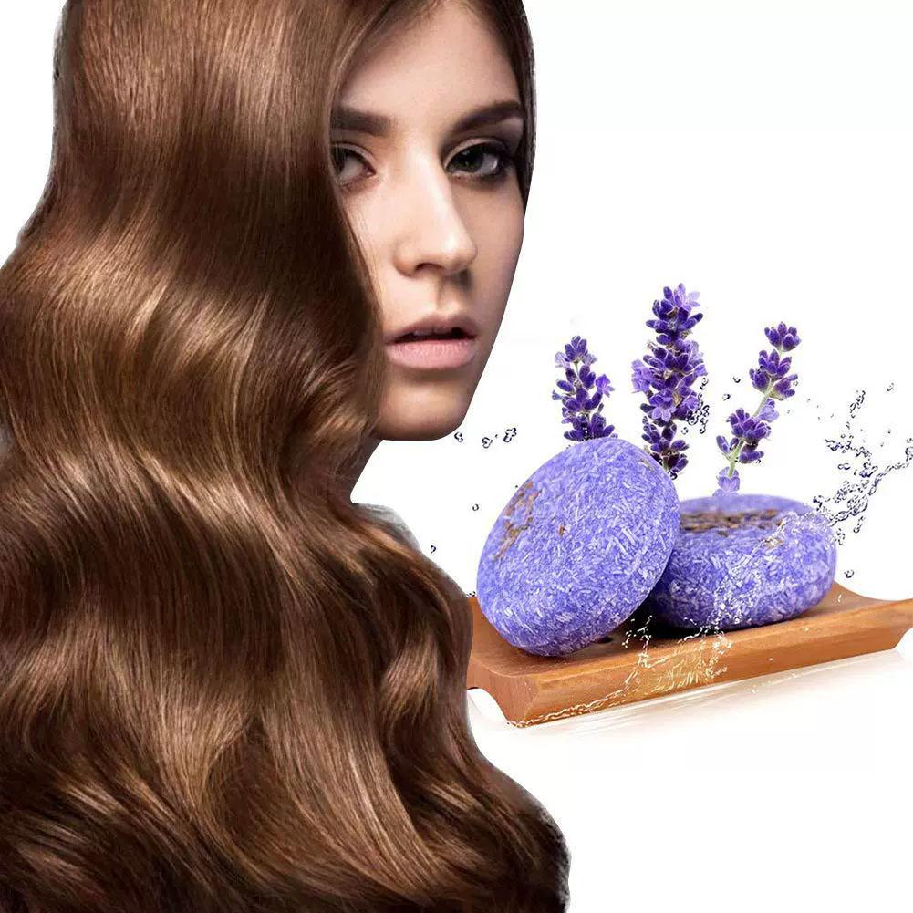 Bar Soap Shampoo Solid - Barra de xampu sólido de lavanda,