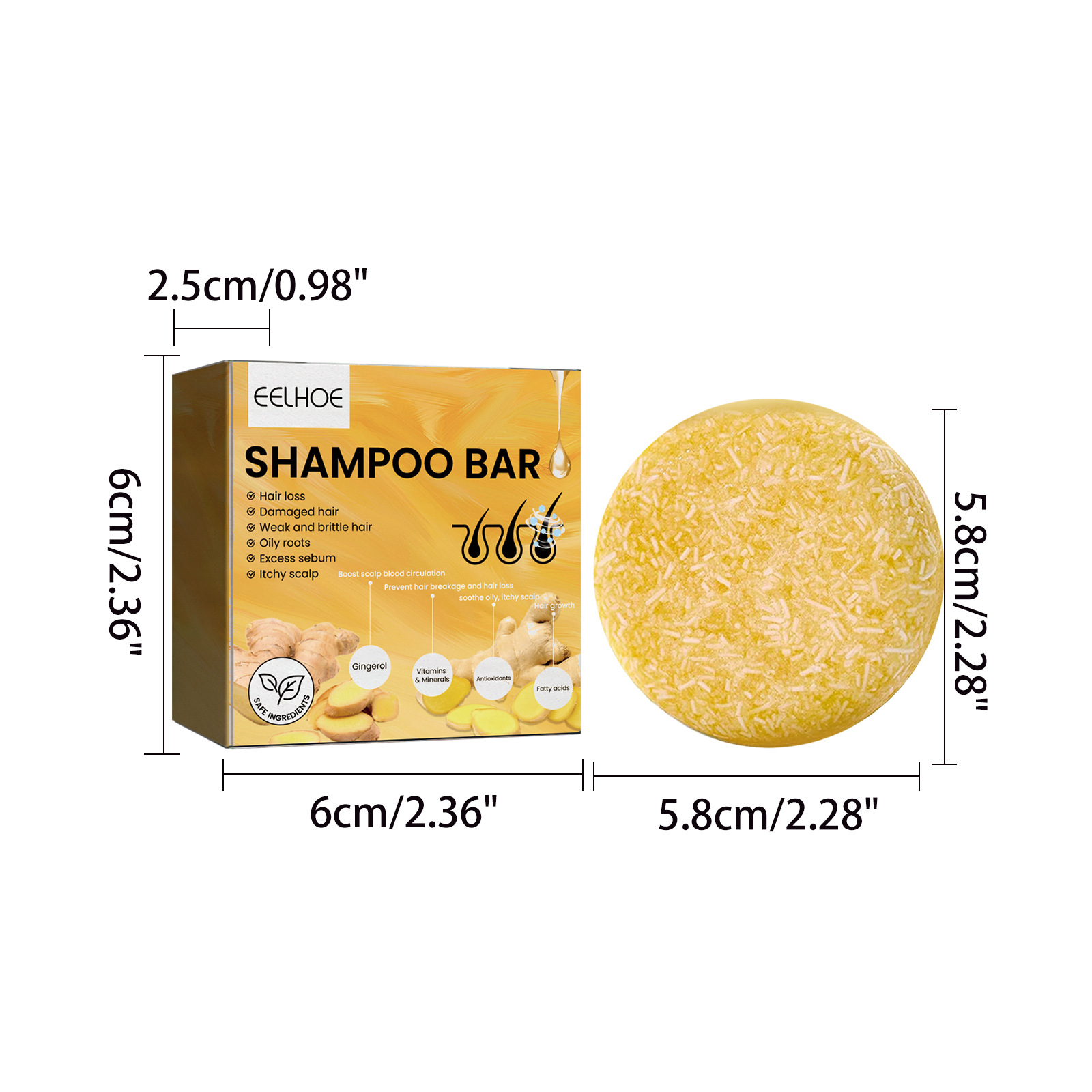 Barra de Shampoo Natural de Ge - Bar Soap Shampoo Solid avaliação e preço