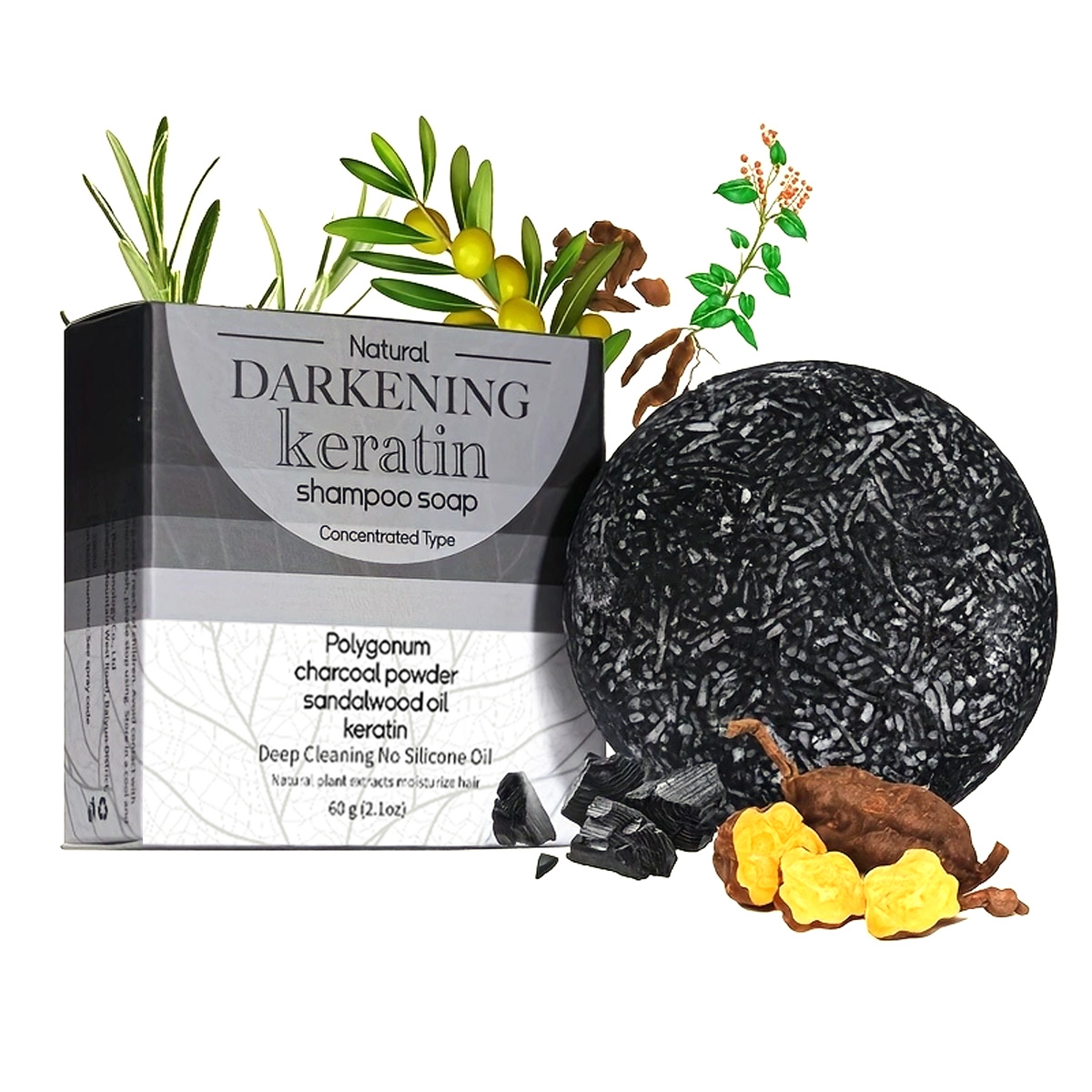 XF 60g Sabonete Preto Shampoo  - Bar Soap Shampoo Solid avaliação e preço